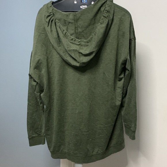 Z Supply Army Green long sleeve drawstring hoodie NWT - Picture 2 of 3